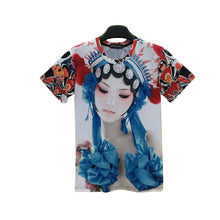 3D Print Men's T-shirt Summer Short Sleeve Men T Shirt Fashion Creative Chinese Opera Character Print Male Top Tees 71177 SM6