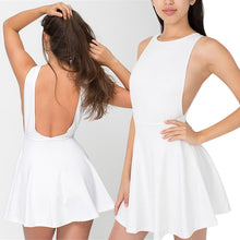 American Vintage High Waist Sexy Thin Strap Halter A-line Sleeveless Dress SM6