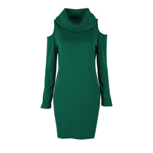 Bow Long Sleeve Straplesidi Women Sexy Club Sheath Bodycon Wool Dress Red Green Elastic Elegant Party Dresses SM6