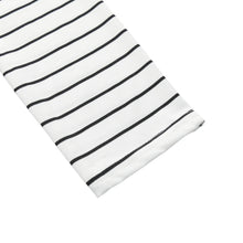 T Shirt Women Striped Tie Tops V-Neck Lace Up Long Sleeves Pullover Casual Top Shirt White Camisas Femininas SM6