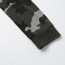 Women T-Shirt Dress Camouflage Print 34 Sleeve Tunique Lace Hem Sexy Casual Mini Dress Army Green SM6