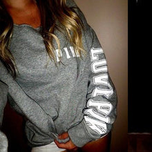 Women Hoodies Pink Letter Print Hoodie Frenchterry Sweatshirts Harajuku Tracksuit Tops Pullovers SM6