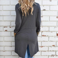 Women Long Sleeve Knitted Cardigan Loose Sweater Outwear Jacket Coat Sweater Tops Trench SM6