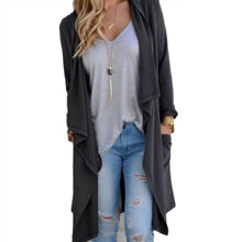 Women Long Sleeve Knitted Cardigan Loose Sweater Outwear Jacket Coat Sweater Tops Trench SM6