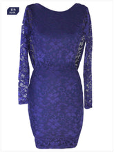 Backless Short Black Lace Long Sleeve Dress Skin Tight Black Mini Dress Hollow Out  Tight Dresses Long Sleeves SM6