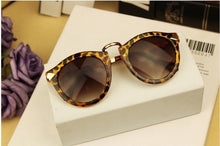 Brand Designer Trend Leopard Sunglasses For Women Men Round Retro Sun Glasses SM6