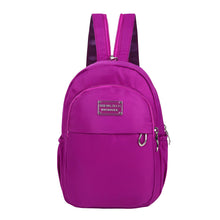 Women's Small Backpack Girls Solid Color Zipper Bolsa Feminina Casual Student Mini Schoolbag Travel Bag SM6