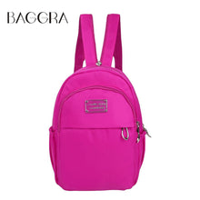 Women's Small Backpack Girls Solid Color Zipper Bolsa Feminina Casual Student Mini Schoolbag Travel Bag SM6