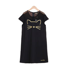 Brand New Vestidos Plus Size Straight Knee-Length Dress Brief Short Sleeve O-neck Women Dresses With Zipper 71065 SM6