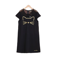 Brand New Vestidos Plus Size Straight Knee-Length Dress Brief Short Sleeve O-neck Women Dresses With Zipper 71065 SM6