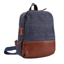 Retro Women Men Kpop Canvas Backpack Crazy Horse Leather Large Capacity Rucksacks For Girls Mochilas Femininas SM6