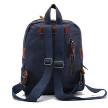 Retro Women Men Kpop Canvas Backpack Crazy Horse Leather Large Capacity Rucksacks For Girls Mochilas Femininas SM6