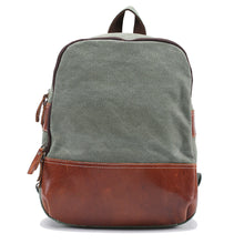 Retro Women Men Kpop Canvas Backpack Crazy Horse Leather Large Capacity Rucksacks For Girls Mochilas Femininas SM6