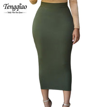 Casual  Long  Skirt Black High Waist Long Tight Maxi Skirts For Maxi Pencil Long Skirt High Waist SM6