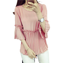 Casual Women T shirts O-neck Chiffon Tshirt Female Half Butterfly Sleeve Female Tops 70780 SM6