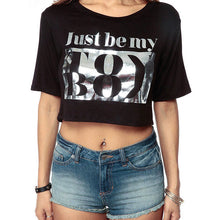 Casual Women T shirts O-neck Cotton Tshirt Female Short Sleeve Plus Size Shine Letter Print Back Hollow Out CropTops 70807 SM6