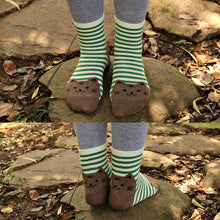 Cat Footprints Cute Cotton Socks Floor meias Women Animals Style Cat Striped Cartoon Sock SM6