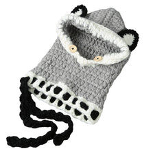 Coif 3D Ears Animal Knitted Caps Fox Headwear Kids Boy Girl Hats Children Warm Knitted Hooded Scarf Hat Kids Gifts SM6