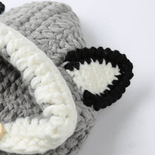Coif 3D Ears Animal Knitted Caps Fox Headwear Kids Boy Girl Hats Children Warm Knitted Hooded Scarf Hat Kids Gifts SM6