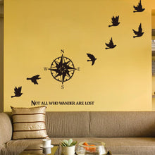Compass wall sticker home decals decor removable waterproof SM6