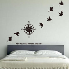 Compass wall sticker home decals decor removable waterproof SM6