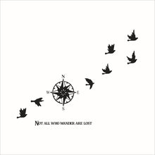 Compass wall sticker home decals decor removable waterproof SM6