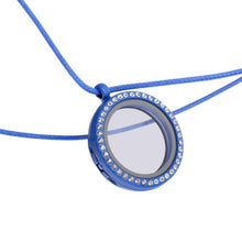 Crystal Living Memory Floating Charms Glass Round Locket Pendant Charm Necklace SM6