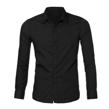 2016 Designer Shirts Long Sleeve Casual Slim Fit Stylish Dress Shirts Kleid Shirts Solid #3546 SM6