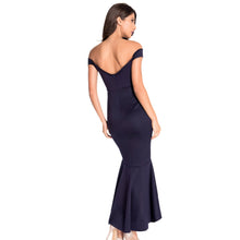 Elegant Long Party Dresses Nary Blue Gown Off Shoulder Sexy Long Dress Party Evening Elegant Bodycon Mermaid Dress SM6