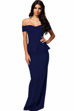 Elegant Long Party Dresses Nary Blue Gown Off Shoulder Sexy Long Dress Party Evening Elegant Bodycon Mermaid Dress SM6