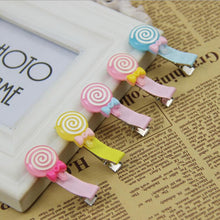 2016 Fashion Acrylic Hairpin Cute Lollipop Hair Clips Baby Girl Hairpins Children Hair Accessories #3546 SM6