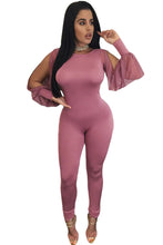 Hollow Out Sexy Black Bodycon Jumpsuit Backless Mesh Long Sleeve Jumpsuit Long Pants Elegant Jumpsuit For Wo SM6