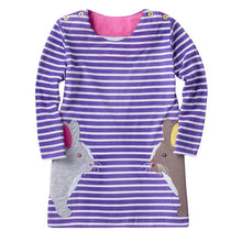 Fashion New Kids Girl Dresses Casual Cartoon Print Dress Girls Clothes SM6