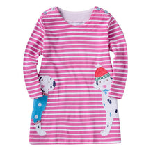 Fashion New Kids Girl Dresses Casual Cartoon Print Dress Girls Clothes SM6