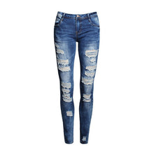 Fashion Pants Jeans Women Hole Stretch Cotton Ripped Jeans Skinny Jeans L4 SM6