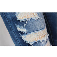 Fashion Pants Jeans Women Hole Stretch Cotton Ripped Jeans Skinny Jeans L4 SM6