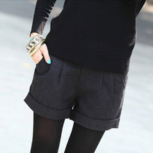 Shorts Femininos Solid Slim Casual Woolen Plus Size Warm Women Shorts SM6