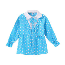 Baby Girls Blouse Little Kids Tops Long Sleeve Polka Dot Shirts 1-4 Years PY2 SM6