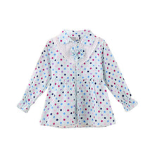 Baby Girls Blouse Little Kids Tops Long Sleeve Polka Dot Shirts 1-4 Years PY2 SM6