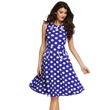 Polka Dot Dress Cute Black Skater Dress Casual Sleeveless Knee Length Short Party Dresses Sundress SM6