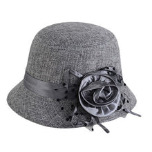 2016 Fashion Women Beach Retro Flower Felt Bowler Solid Color Fedora Hat Bowler Caps #3546 SM6