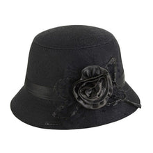 2016 Fashion Women Beach Retro Flower Felt Bowler Solid Color Fedora Hat Bowler Caps #3546 SM6
