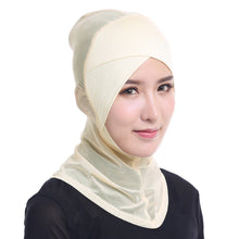 Women Lace Muslim Hijab Solid Stretch Net Cross Modal Trim Islamic Turban Head Cover Islam Wrap Hijab Caps SM6