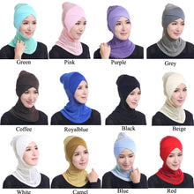 Women Lace Muslim Hijab Solid Stretch Net Cross Modal Trim Islamic Turban Head Cover Islam Wrap Hijab Caps SM6