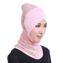 Women Lace Muslim Hijab Solid Stretch Net Cross Modal Trim Islamic Turban Head Cover Islam Wrap Hijab Caps SM6