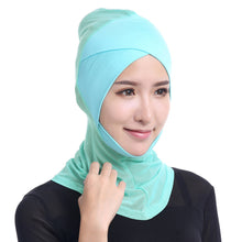 Women Lace Muslim Hijab Solid Stretch Net Cross Modal Trim Islamic Turban Head Cover Islam Wrap Hijab Caps SM6