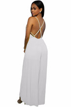 Formal Wide Leg Slit Jumpsuit  Sexy Club Party Jumpsuit Sleeveless White Rompers  Jumpsuit Long Pants SM6