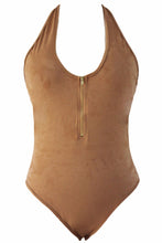 Good Elastic Beyonce Bodysuit Rompers Suede Halter Jumpsuit Black Sleeveless Sexy One Piece Suit Outfits SM6