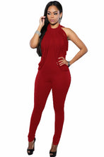 Good Stretch Tassel Black Jumpsuits For Long Pants Sleeveless Casual Long Party Jumpsuits Romper Full Bodysuits SM6