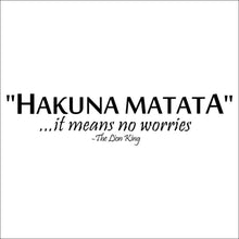 "Hakuna Matata" Wall Stickers Waterproof Wall Decor Removable SM6